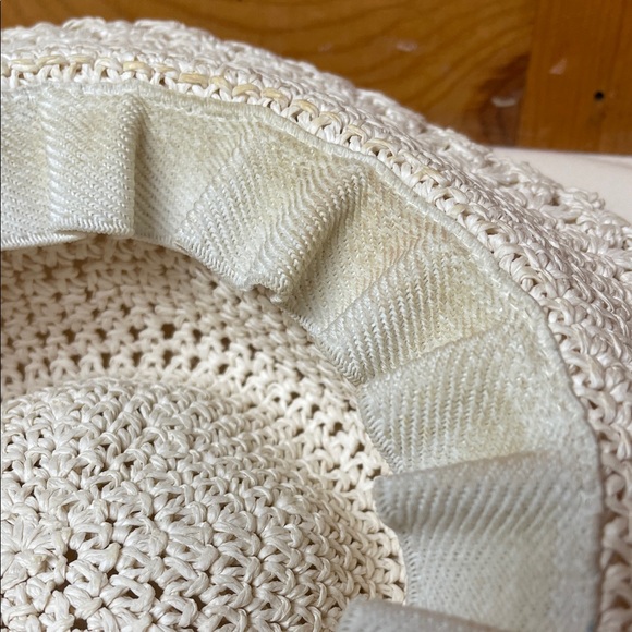 Cream Crochet Sun Hat - Picture 13 of 14